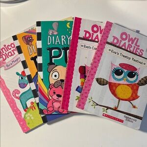 Owl Diaries Book Set, Diary of a Pug Set and Unicorn Diaries